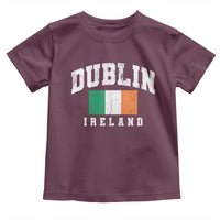 Dublin Ireland Flag Irish Retro Throwback Sports Design Toddler T Shirt
