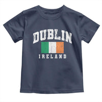 Dublin Ireland Flag Irish Retro Throwback Sports Design Toddler T Shirt