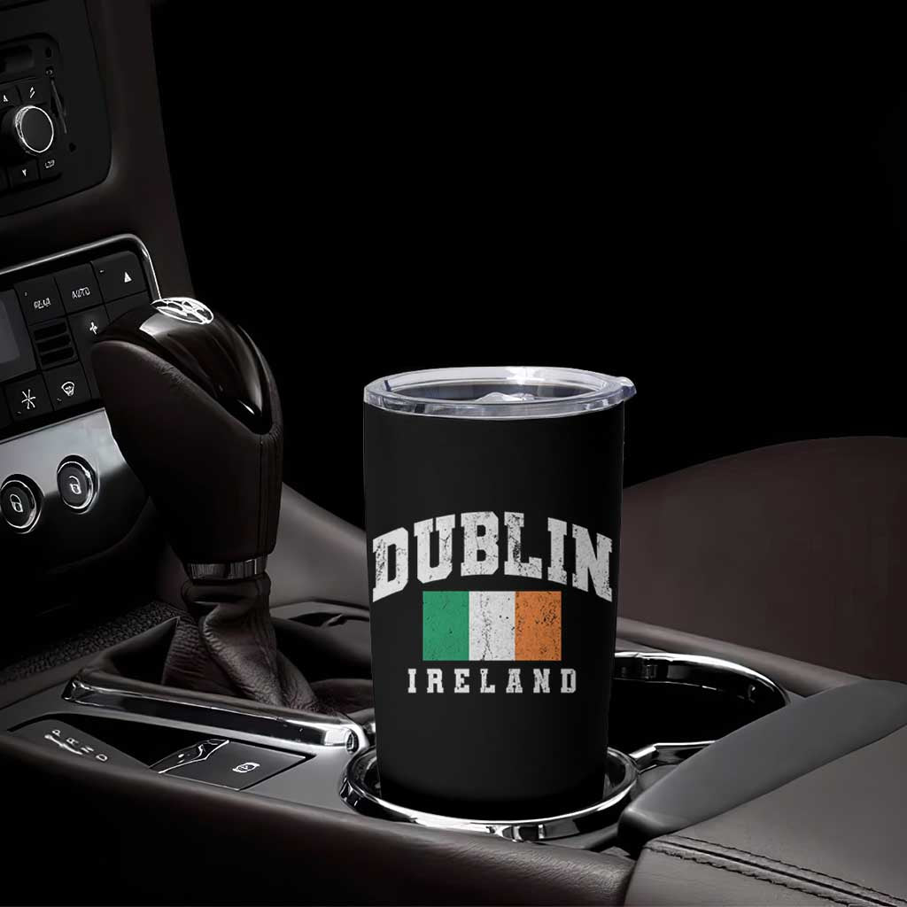 Dublin Ireland Flag Irish Retro Throwback Sports Design Tumbler Cup