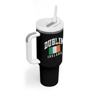Dublin Ireland Flag Irish Retro Throwback Sports Design Tumbler With Handle