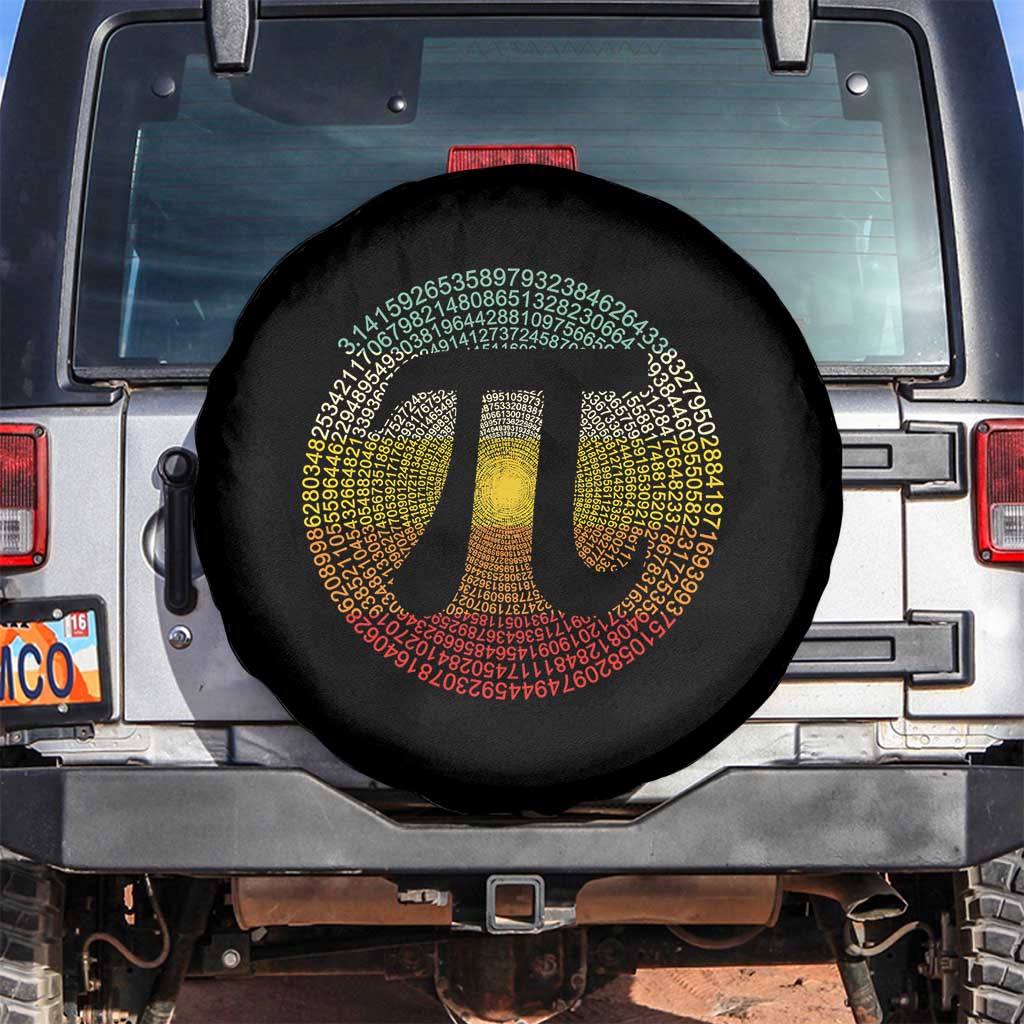 Pi Day Spare Tire Cover 3,14 Pi Number Retro Symbol Math Science