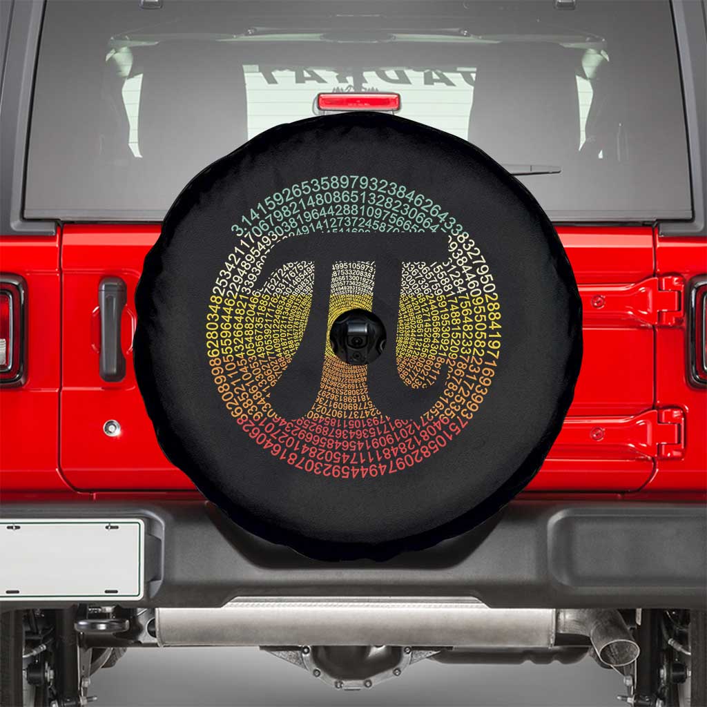 Pi Day Spare Tire Cover 3,14 Pi Number Retro Symbol Math Science