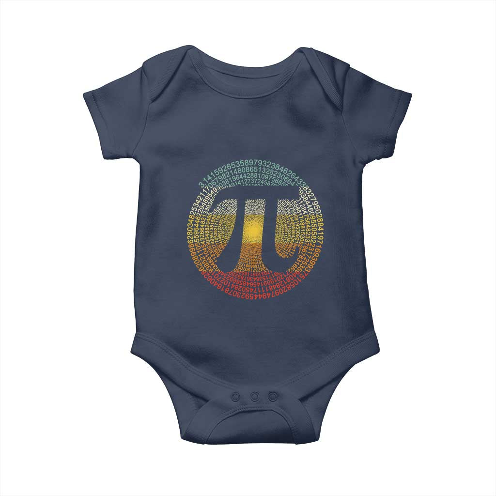Pi Day Baby Onesie 3,14 Pi Number Retro Symbol Math Science