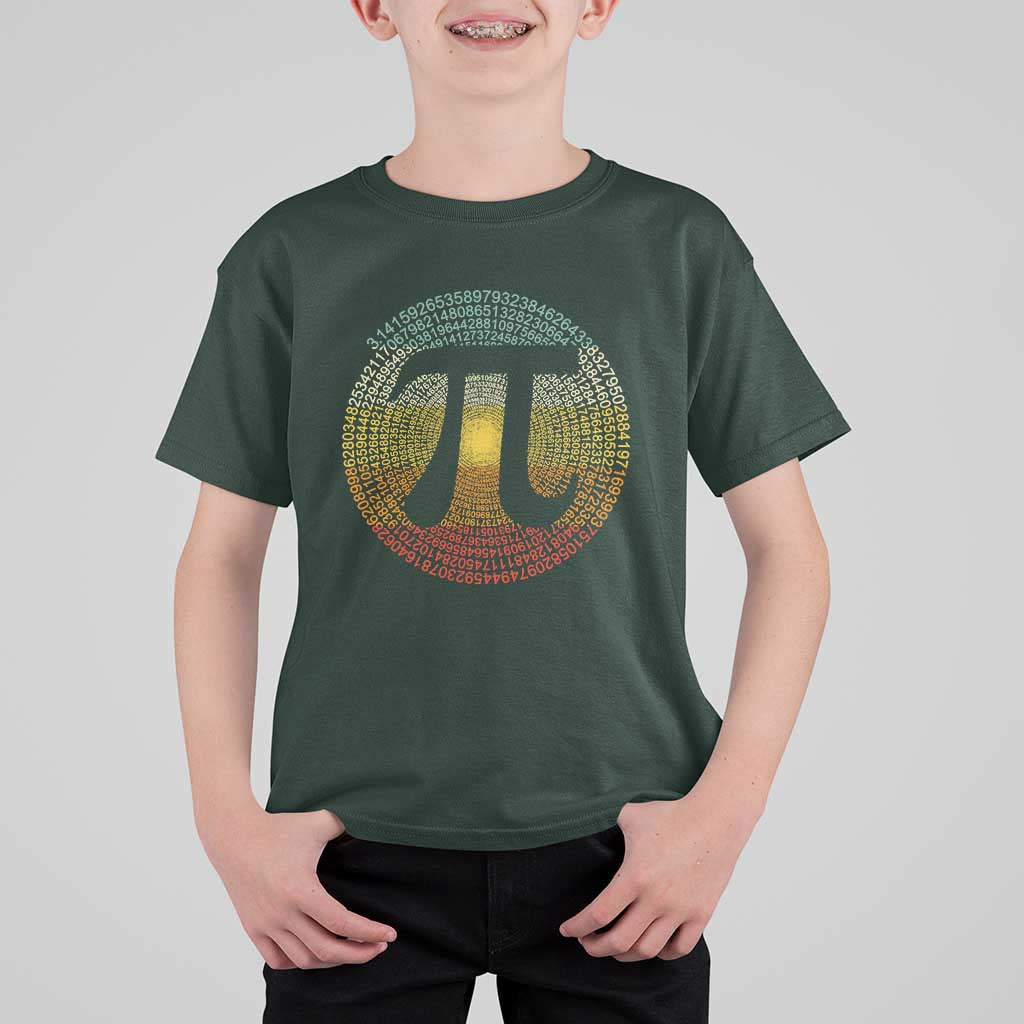 Pi Day T Shirt For Kid 3,14 Pi Number Retro Symbol Math Science