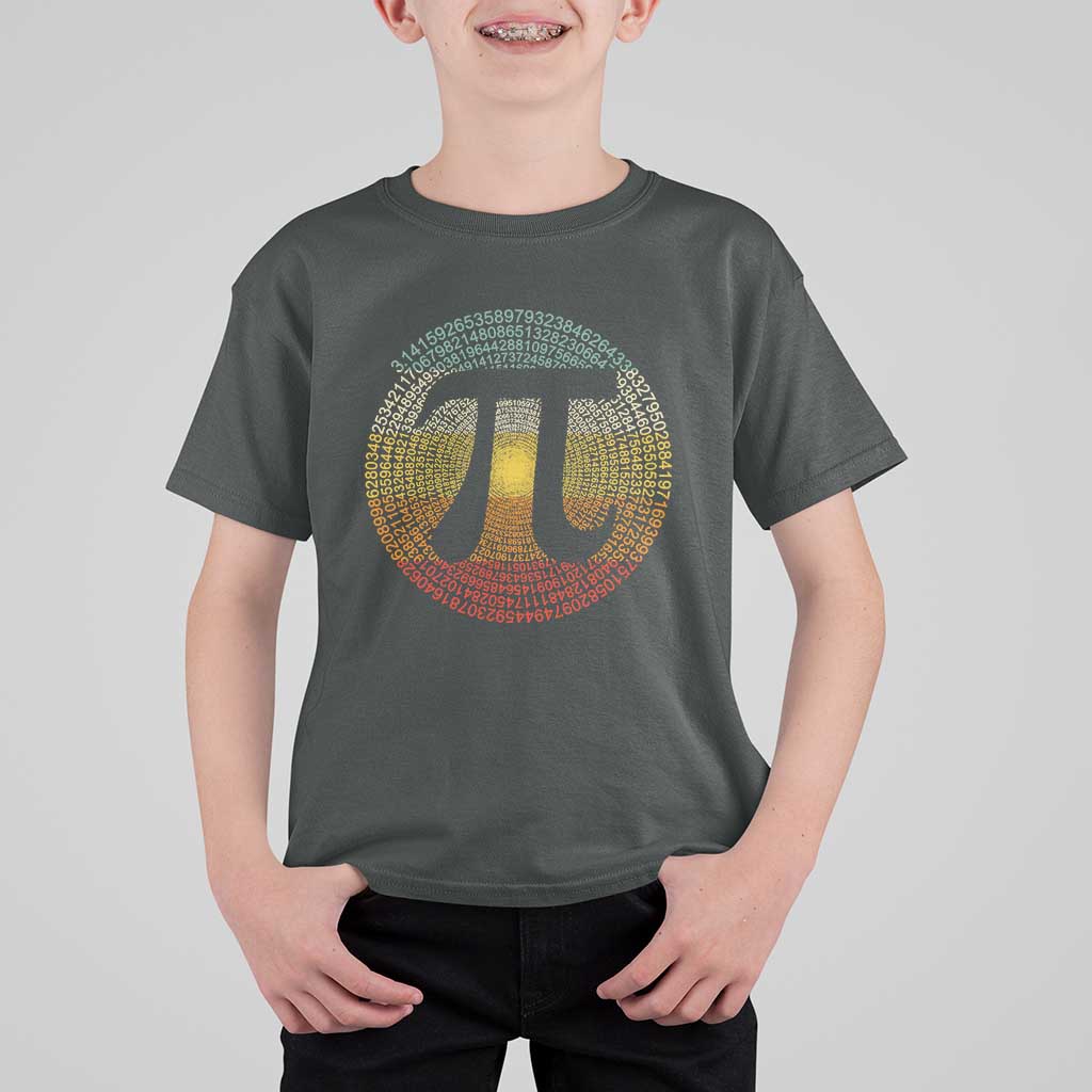 Pi Day T Shirt For Kid 3,14 Pi Number Retro Symbol Math Science