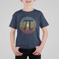 Pi Day T Shirt For Kid 3,14 Pi Number Retro Symbol Math Science