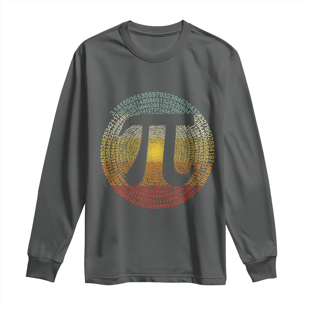 Pi Day Long Sleeve Shirt 3,14 Pi Number Retro Symbol Math Science