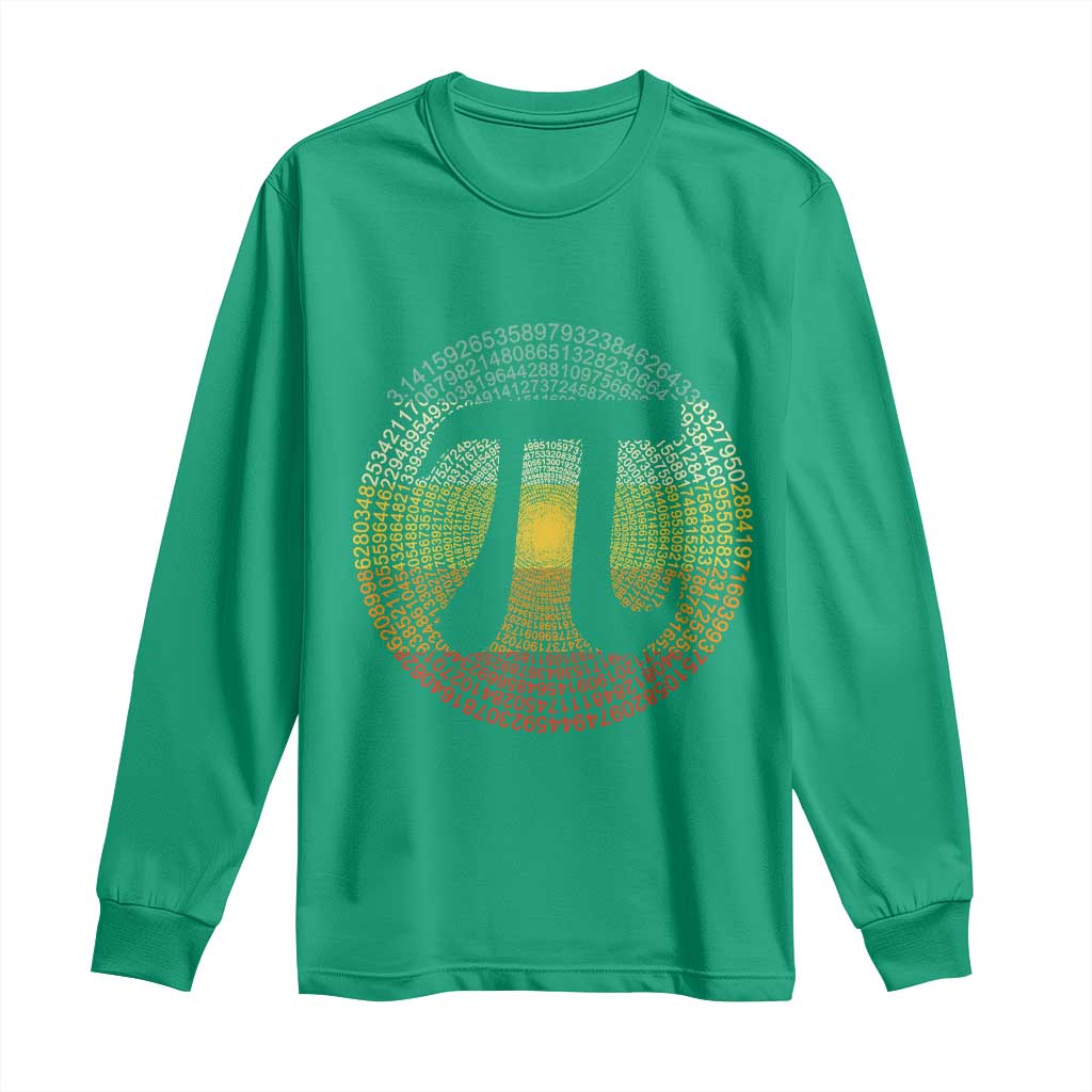 Pi Day Long Sleeve Shirt 3,14 Pi Number Retro Symbol Math Science