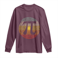 Pi Day Long Sleeve Shirt 3,14 Pi Number Retro Symbol Math Science