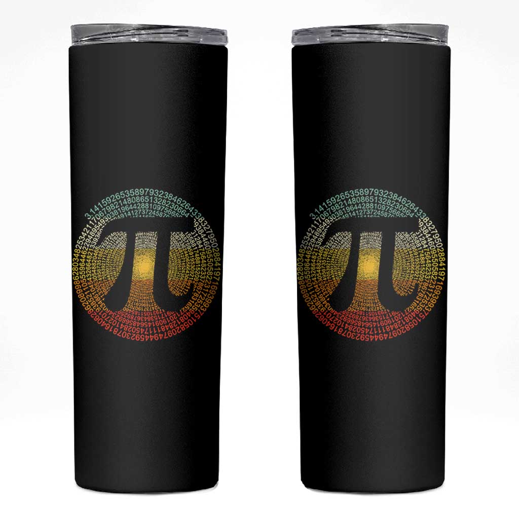 Pi Day Skinny Tumbler 3,14 Pi Number Retro Symbol Math Science