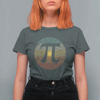 Pi Day T Shirt For Women 3,14 Pi Number Retro Symbol Math Science