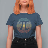 Pi Day T Shirt For Women 3,14 Pi Number Retro Symbol Math Science