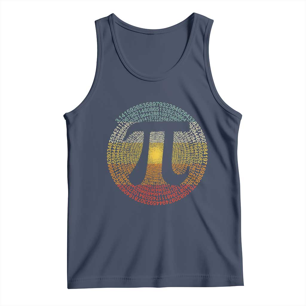 Pi Day Tank Top 3,14 Pi Number Retro Symbol Math Science
