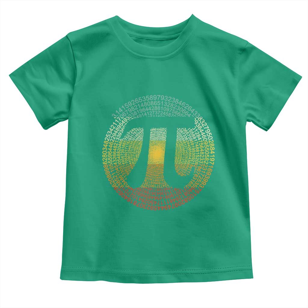 Pi Day Toddler T Shirt 3,14 Pi Number Retro Symbol Math Science