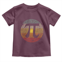 Pi Day Toddler T Shirt 3,14 Pi Number Retro Symbol Math Science
