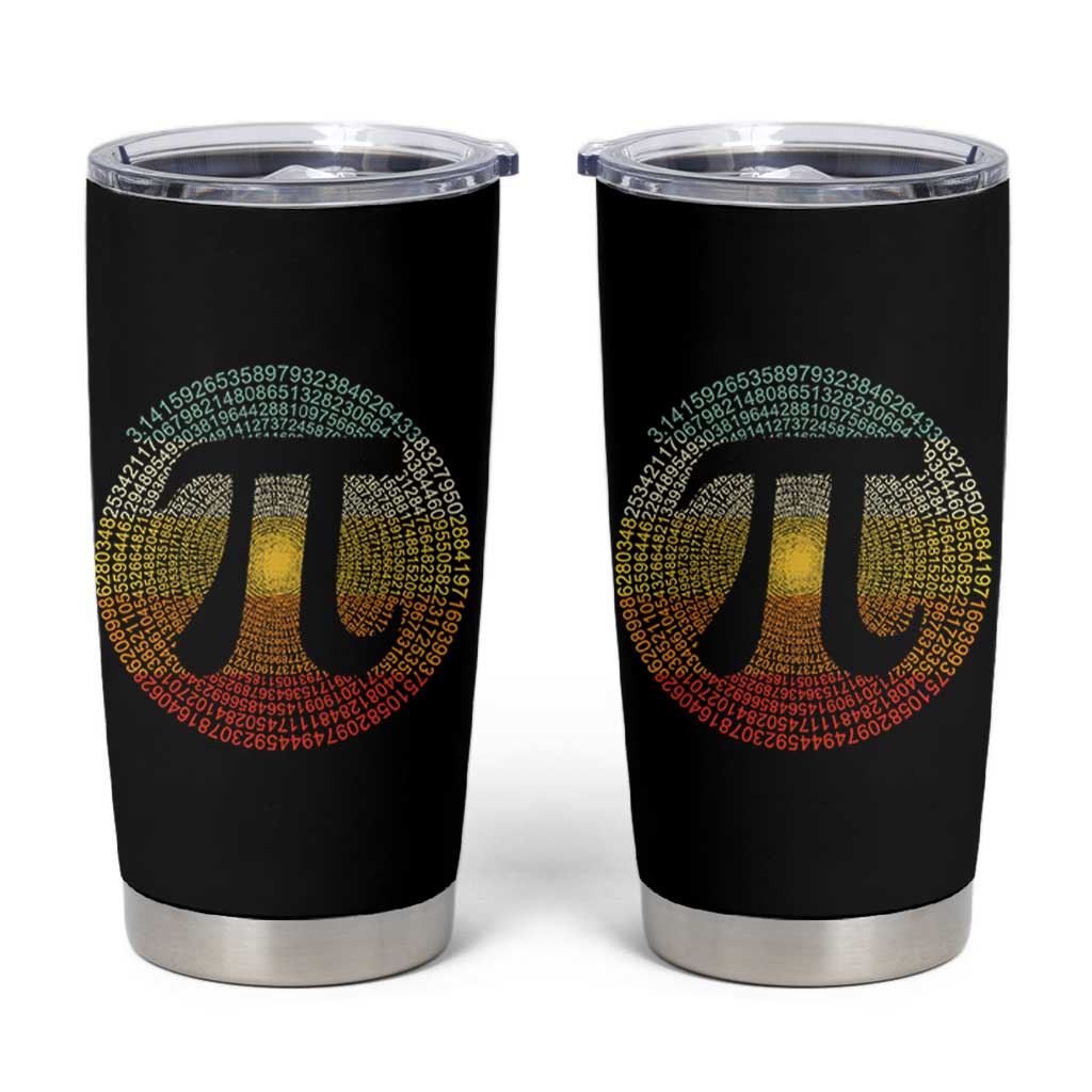 Pi Day Tumbler Cup 3,14 Pi Number Retro Symbol Math Science