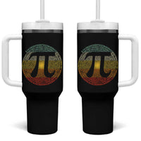 Pi Day Tumbler With Handle 3,14 Pi Number Retro Symbol Math Science