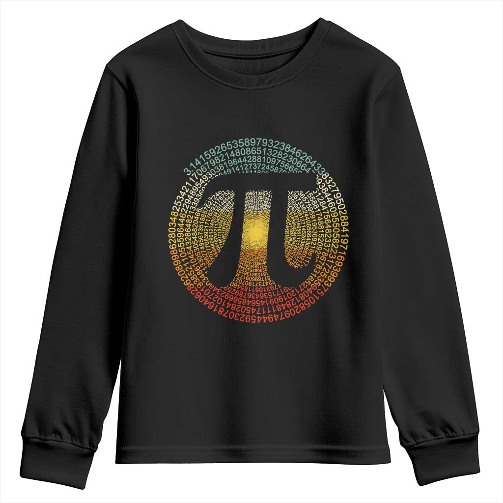 Pi Day Youth Sweatshirt 3,14 Pi Number Retro Symbol Math Science