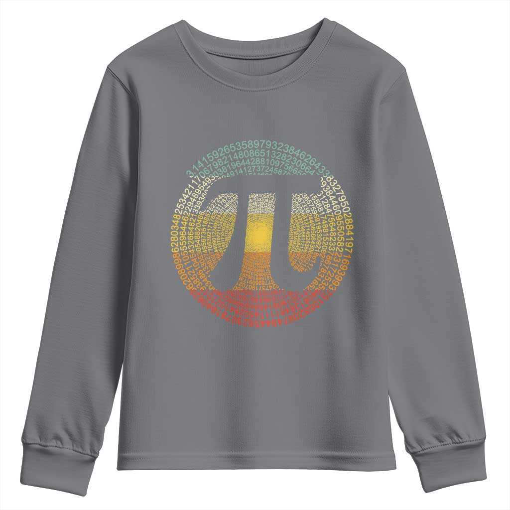 Pi Day Youth Sweatshirt 3,14 Pi Number Retro Symbol Math Science