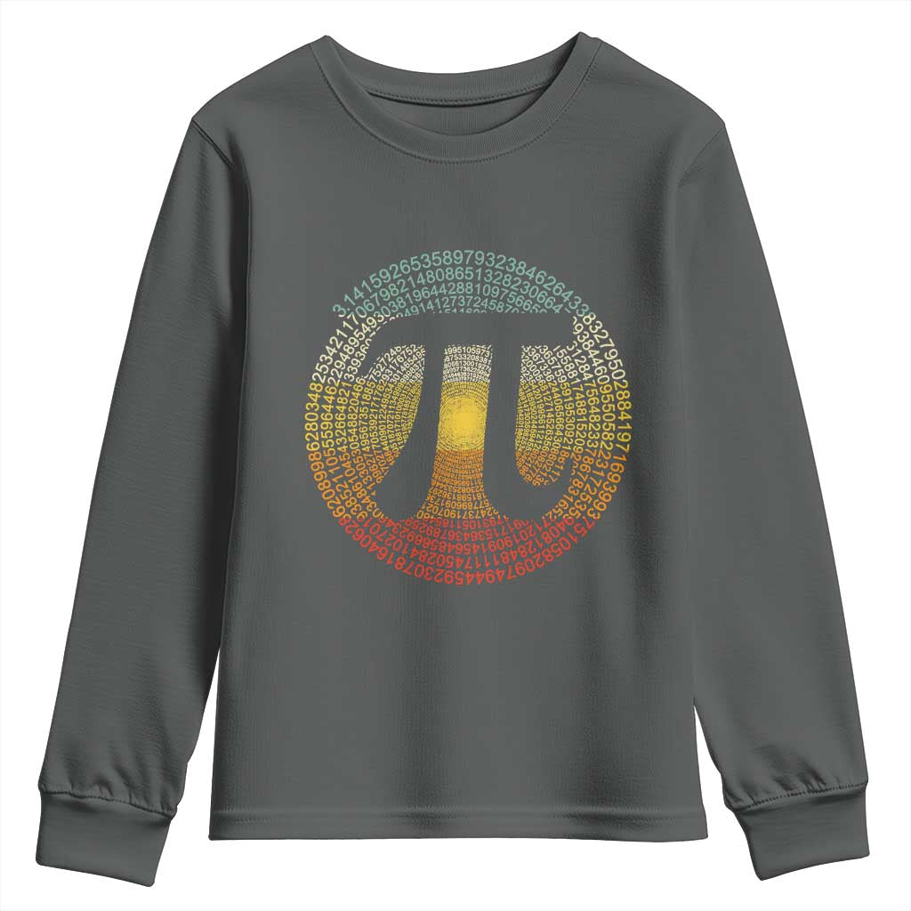 Pi Day Youth Sweatshirt 3,14 Pi Number Retro Symbol Math Science