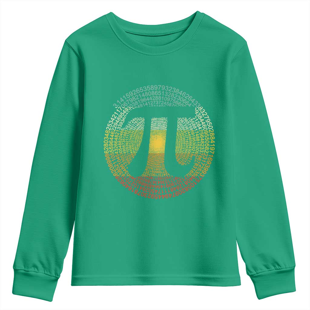 Pi Day Youth Sweatshirt 3,14 Pi Number Retro Symbol Math Science