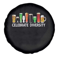 Celebrate Diversity St Patricks Day Beer Drinking Spare Tire Cover