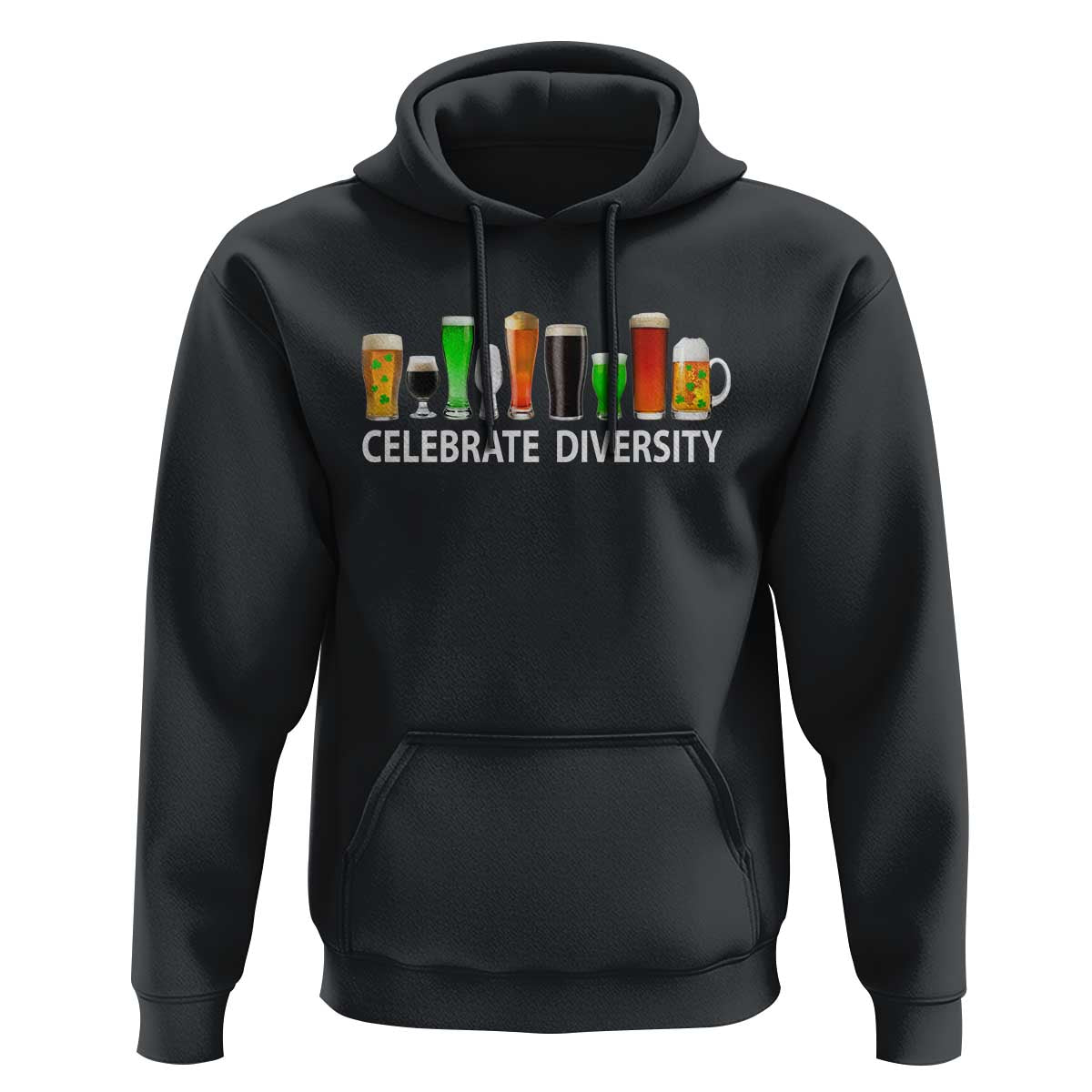 Celebrate Diversity St Patricks Day Beer Drinking Hoodie