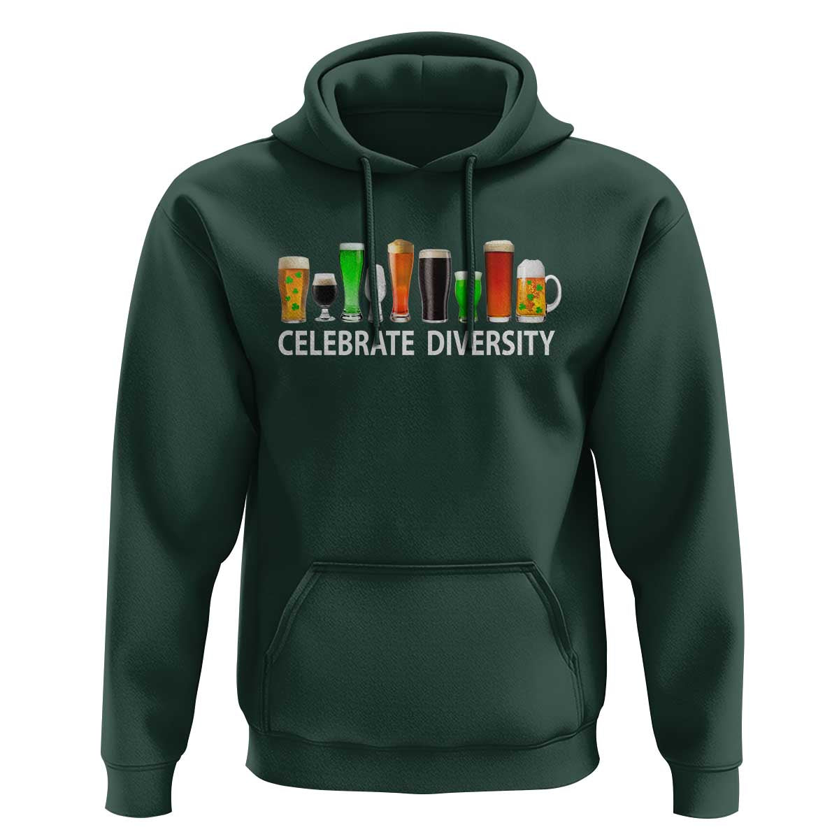 Celebrate Diversity St Patricks Day Beer Drinking Hoodie