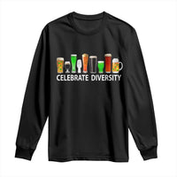 Celebrate Diversity St Patricks Day Beer Drinking Long Sleeve Shirt