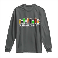 Celebrate Diversity St Patricks Day Beer Drinking Long Sleeve Shirt