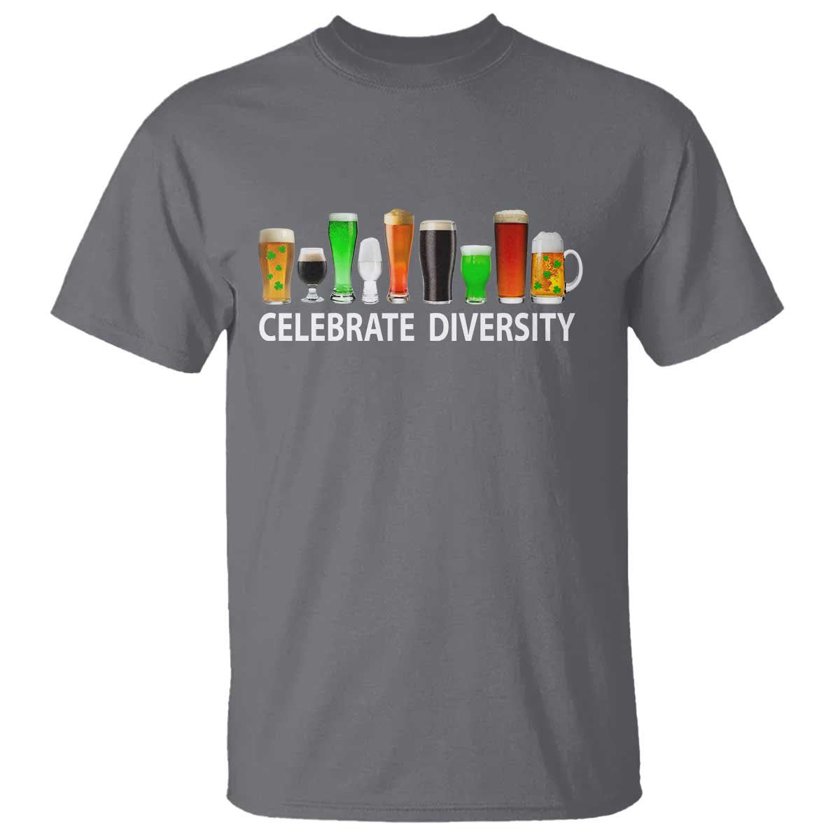 Celebrate Diversity St Patricks Day Beer Drinking T Shirt