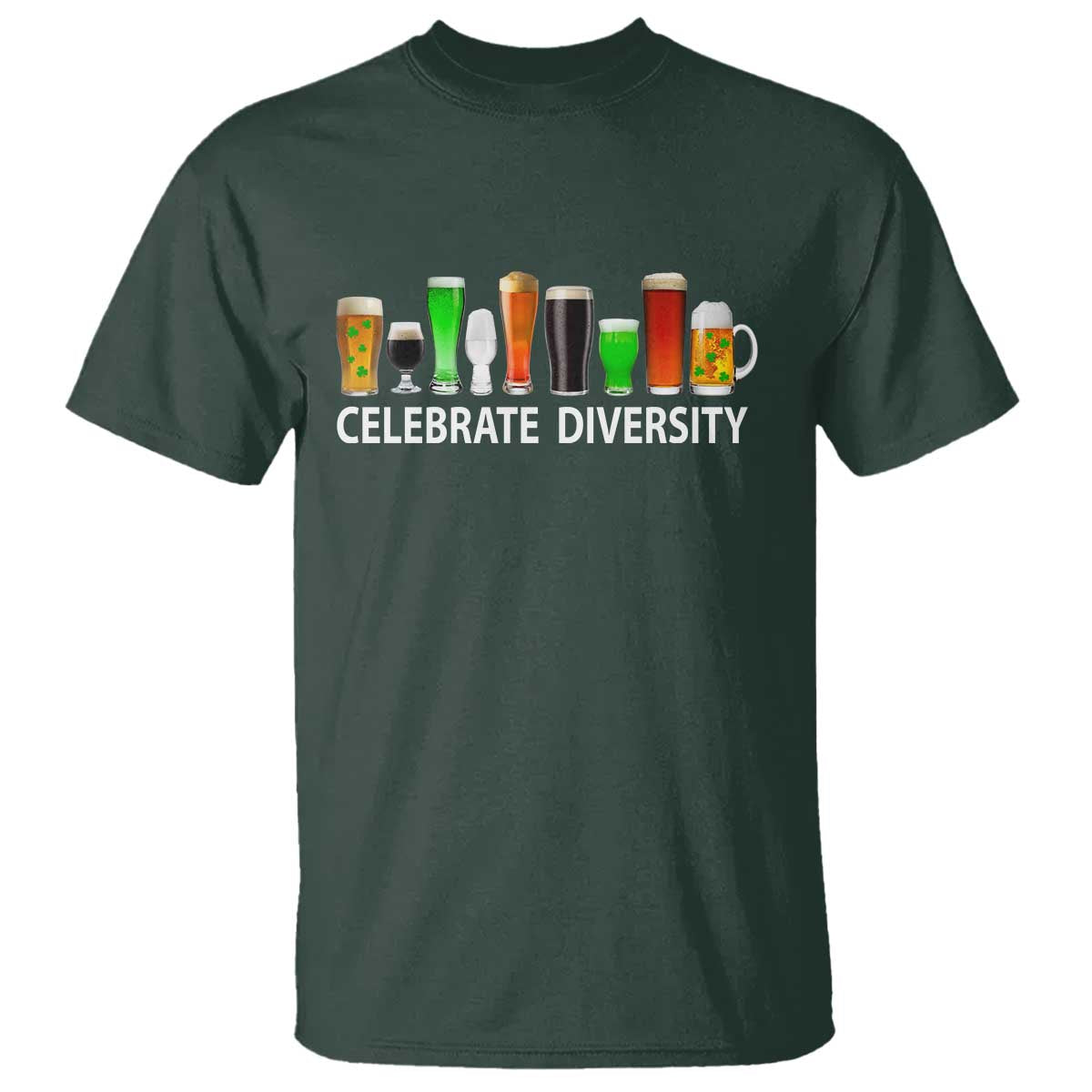 Celebrate Diversity St Patricks Day Beer Drinking T Shirt