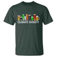 Celebrate Diversity St Patricks Day Beer Drinking T Shirt