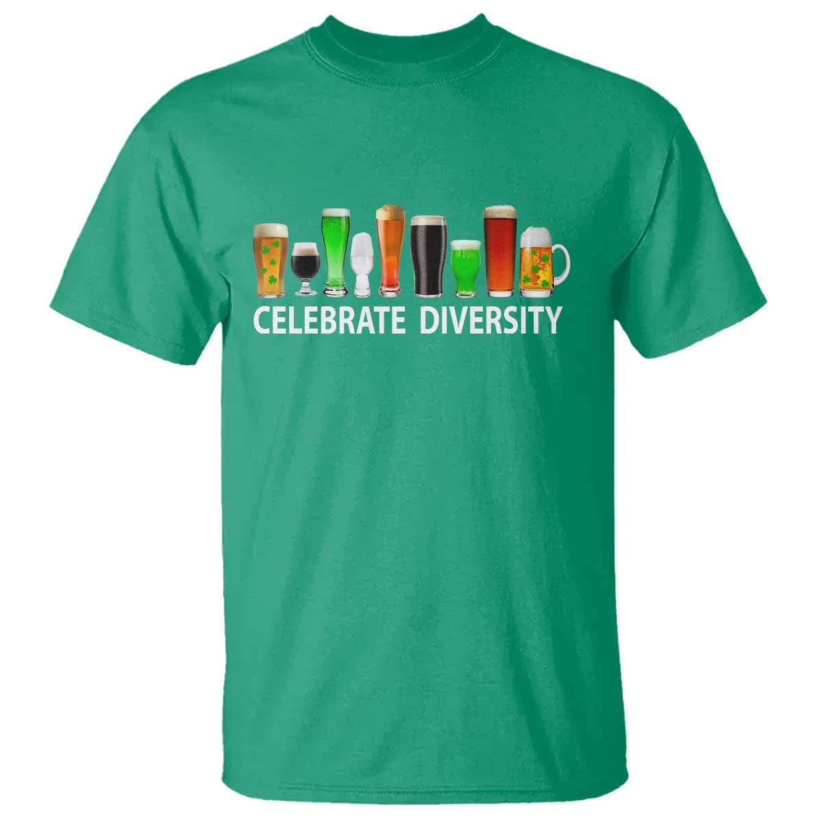 Celebrate Diversity St Patricks Day Beer Drinking T Shirt