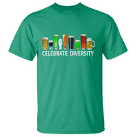 Celebrate Diversity St Patricks Day Beer Drinking T Shirt