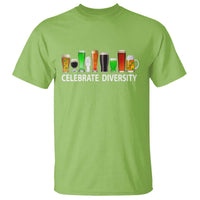 Celebrate Diversity St Patricks Day Beer Drinking T Shirt