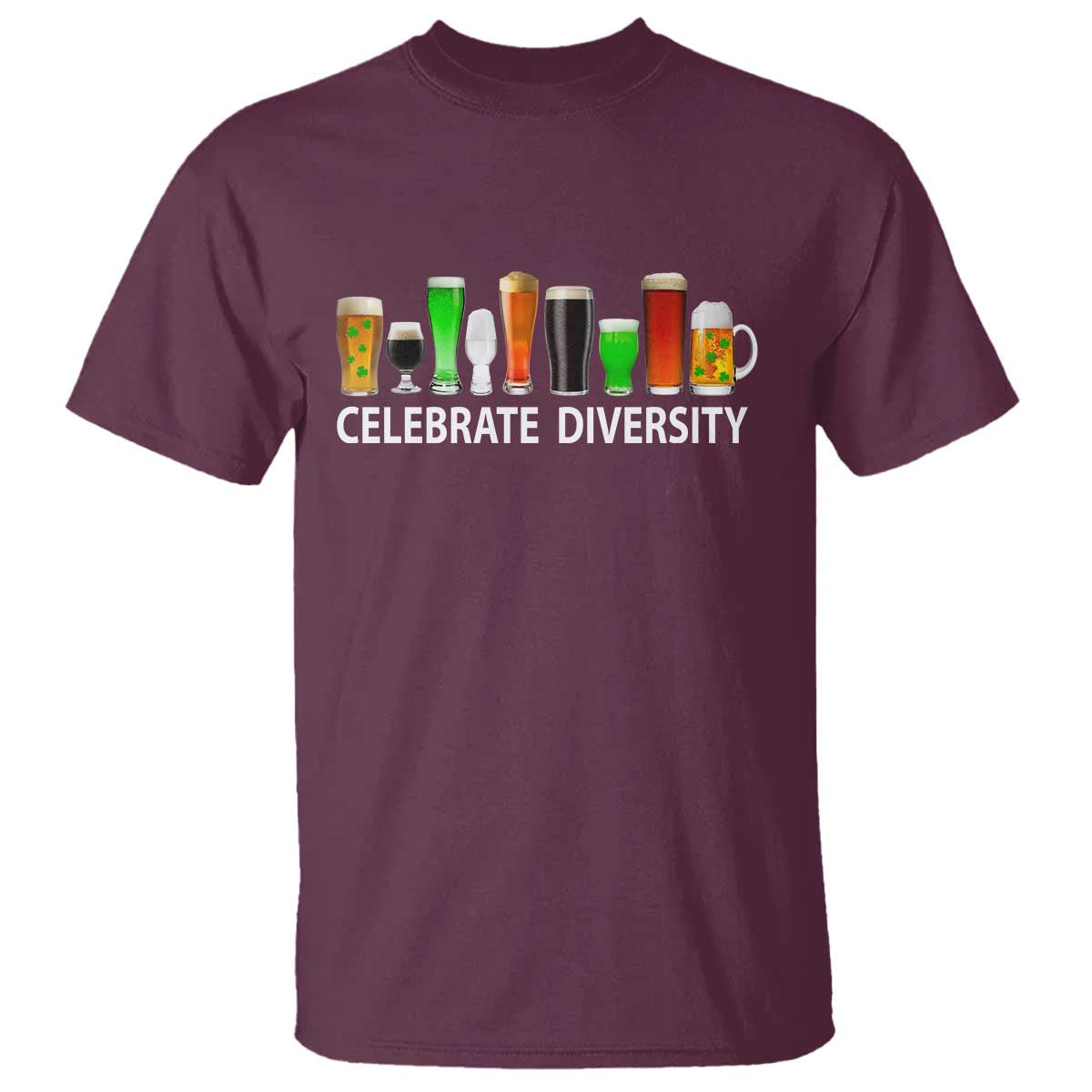 Celebrate Diversity St Patricks Day Beer Drinking T Shirt