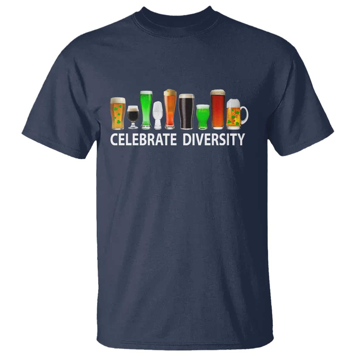 Celebrate Diversity St Patricks Day Beer Drinking T Shirt