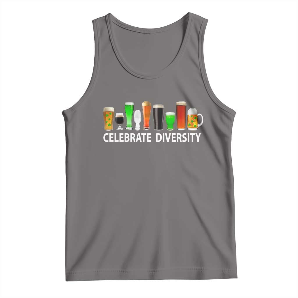Celebrate Diversity St Patricks Day Beer Drinking Tank Top