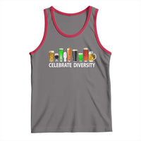Celebrate Diversity St Patricks Day Beer Drinking Tank Top