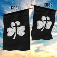 St Patricks Day Christian Religious Shamrock Cross Garden Flag