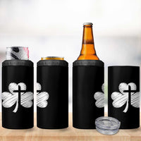 St Patricks Day Christian Religious Shamrock Cross 4 in 1 Can Cooler Tumbler