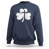 St Patricks Day Christian Religious Shamrock Cross Sweatshirt