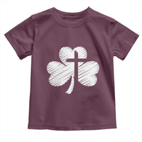 St Patricks Day Christian Religious Shamrock Cross Toddler T Shirt