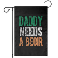 Funny Irish Beer Drinking Garden Flag Daddy Needs A Beoir Fathers Day