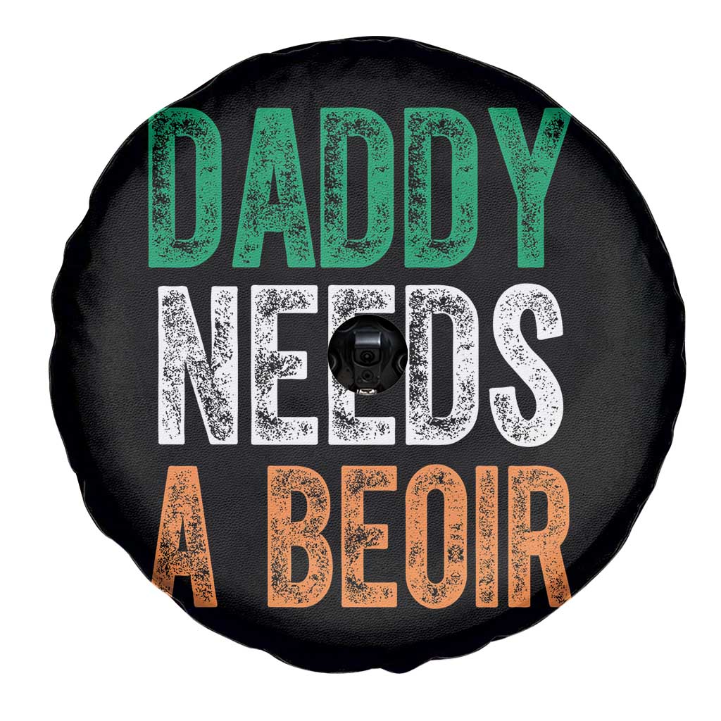 Funny Irish Beer Drinking Spare Tire Cover Daddy Needs A Beoir Fathers Day