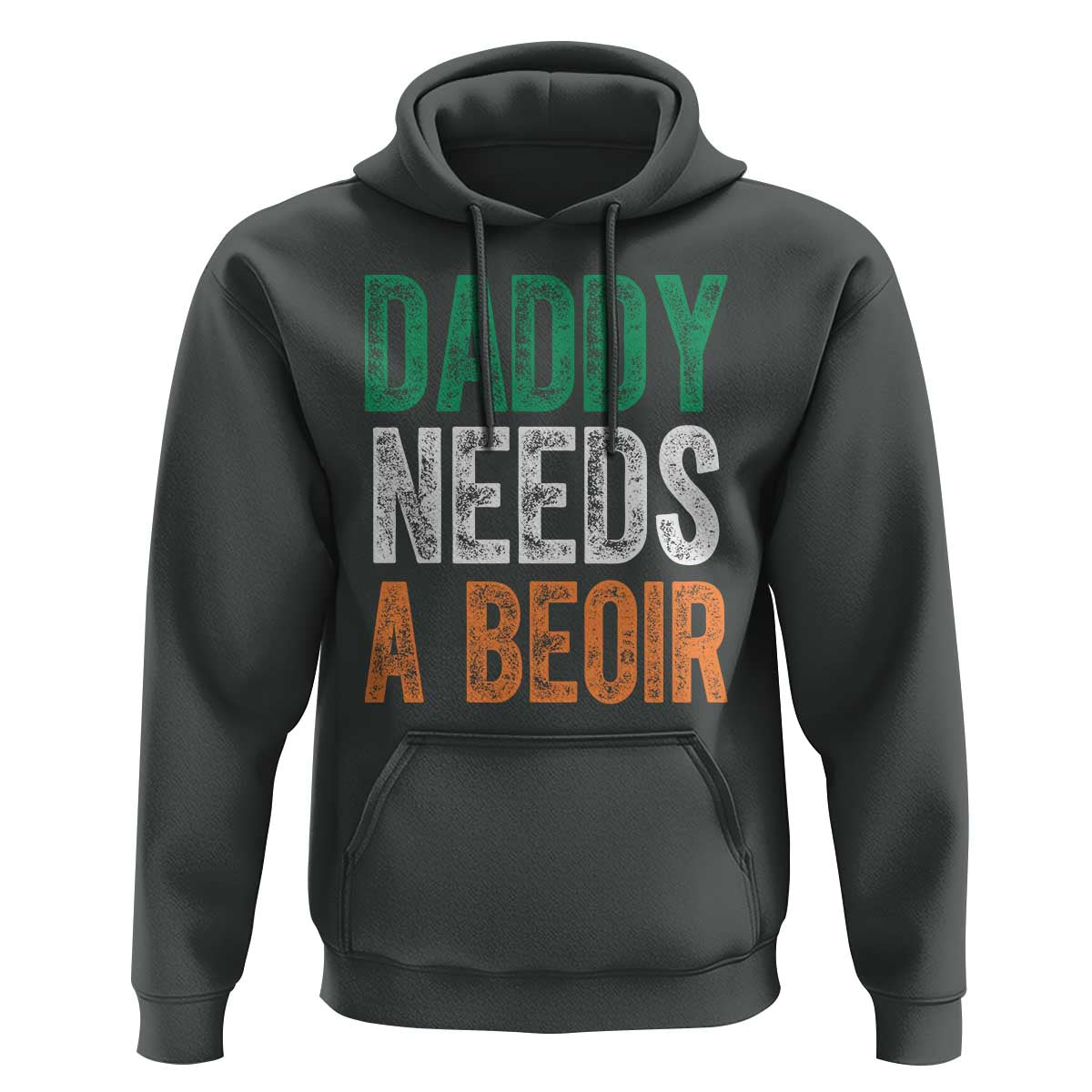 Funny Irish Beer Drinking Hoodie Daddy Needs A Beoir Fathers Day