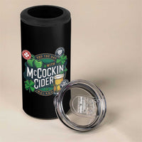 End The Day With McCockin Cider 4 in 1 Can Cooler Tumbler Ireland Beer Lover St Patricks Day Humor