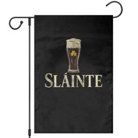 Funny Slainte Stout Beer Irish Drinking St Patricks Day Garden Flag