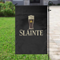 Funny Slainte Stout Beer Irish Drinking St Patricks Day Garden Flag